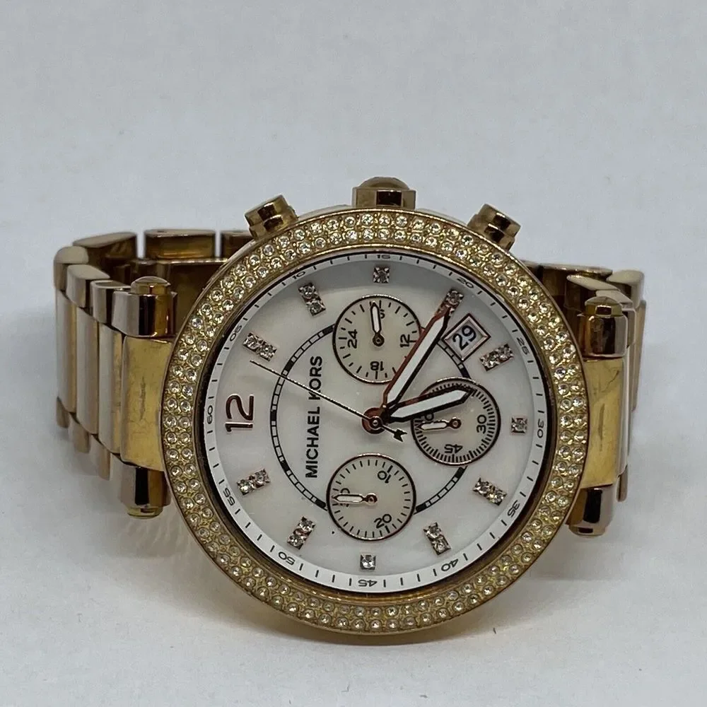 Michael Kors MK5491 Women's Rose Gold Stainless Steel Analog Dial Watch MP763 - Picture 7 of 12